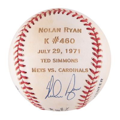 Lot #613 Nolan Ryan Signed Baseball and Typed Letter Signed - Image 2