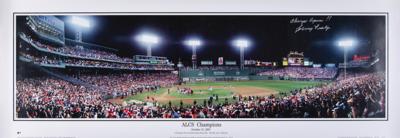 Lot #609 Johnny Pesky Signed Baseball Bat and (2) Panoramic Prints - From Pesky's Personal Collection - Image 6