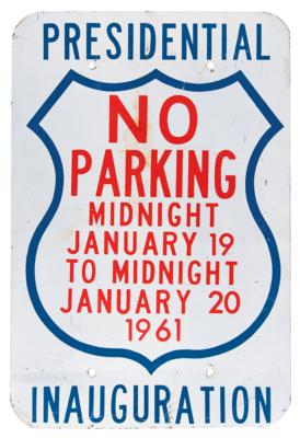Lot #79 John F. Kennedy Presidential Inauguration Street Sign - Image 1