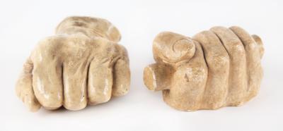 Lot #19 Abraham Lincoln Plaster Casts of His Left and Right Hands, Made by Sculptor Leonard Volk - Image 5