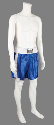 Lot #595 George Foreman Signed Boxing Trunks