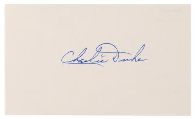 Lot #337 Moonwalkers (3) Signed Items: Charles Conrad, Charlie Duke, and Jim Irwin - Image 3
