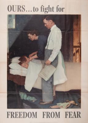 Lot #273 WWII: Norman Rockwell 'Freedom from Fear'
