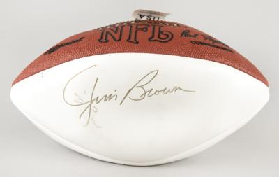 Lot #594 Football Hall of Famers: Brown, Unitas, Shula, and Johnson (4) Signed Items - Image 3