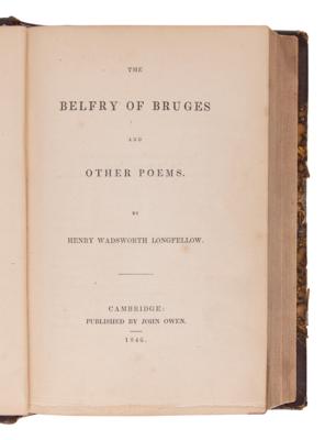 Lot #414 Henry W. Longfellow: First/Early Printings of 'The Waif,' 'The Belfry of Bruges,' and 'Evangeline' - Image 3
