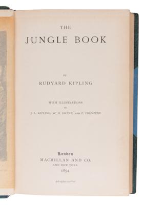 Lot #412 Rudyard Kipling: The Jungle Book and The Second Jungle Book (First Editions, Finely Bound) - Image 2