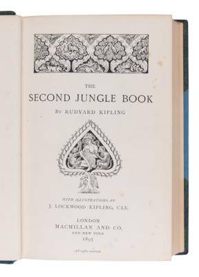 Lot #412 Rudyard Kipling: The Jungle Book and The Second Jungle Book (First Editions, Finely Bound) - Image 4