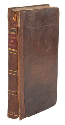 Lot #415 John Milton: Poems, &c. Upon Several Occasions (Second Edition, 1673) - Image 6