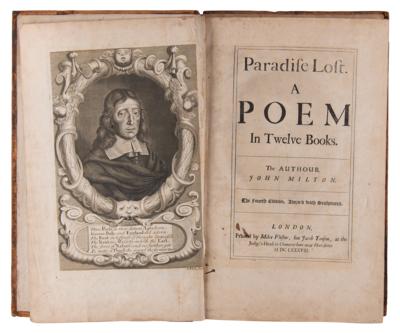 Lot #416 John Milton: Paradise Lost (Fourth Edition, First Illustrated, 1688) - Image 3