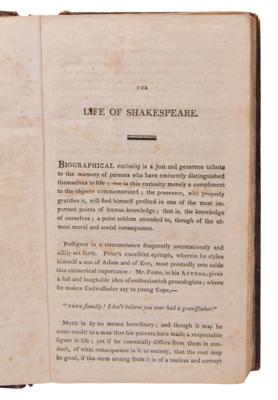 Lot #417 William Shakespeare: The Poems of Shakespeare (First American Collection of His Poetry, 1807) - Image 3