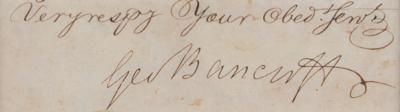 Lot #165 George Bancroft (2) Signatures - Image 2