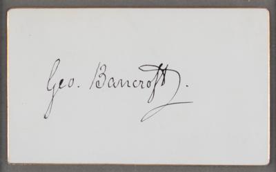 Lot #165 George Bancroft (2) Signatures - Image 3