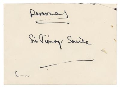 Lot #197 King Charles III Handwritten Envelope and Greeting Card to Jimmy Savile - Image 2