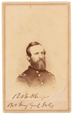 Lot #22 Rutherford B. Hayes Rare Civil War-Era Signed Photograph - Image 1