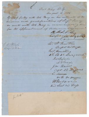 Lot #255 Civil War Generals (10) Multi-Signed