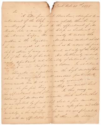 Lot #260 Albert Sidney Johnston and the West Point Class of 1826 Multi-Signed (28) Letter of Recommendation - Image 1