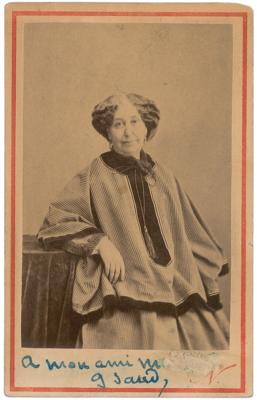 Lot #400 George Sand Signed Photograph - Image 1