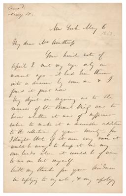 Lot #262 George B. McClellan Autograph Letter