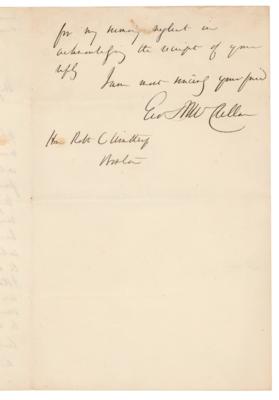 Lot #262 George B. McClellan Autograph Letter Signed - Image 2