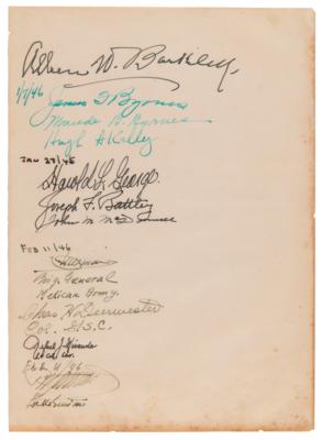 Lot #31 Harry S. Truman Multi-Signed Air Force One Guest Book, with Truman, Hoover, Arnold, and Others - Image 5