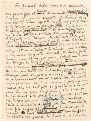 Lot #403 Emile Zola and Alfred Bruneau Autograph Manuscripts Signed - "Messidor" - Image 10