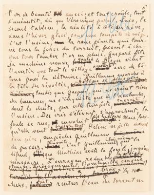 Lot #403 Emile Zola and Alfred Bruneau Autograph Manuscripts Signed - "Messidor" - Image 12