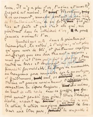 Lot #403 Emile Zola and Alfred Bruneau Autograph Manuscripts Signed - "Messidor" - Image 13