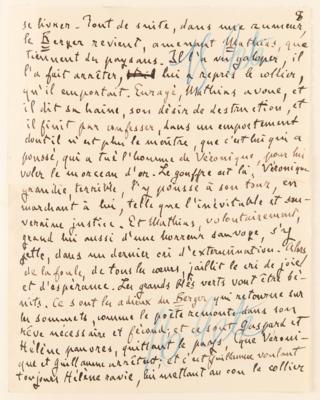 Lot #403 Emile Zola and Alfred Bruneau Autograph Manuscripts Signed - "Messidor" - Image 14