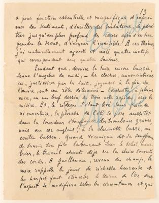 Lot #403 Emile Zola and Alfred Bruneau Autograph Manuscripts Signed - "Messidor" - Image 20