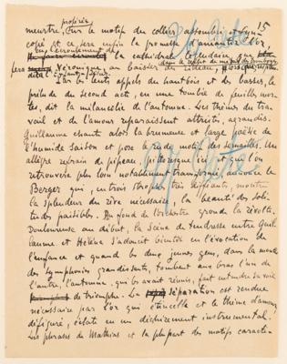 Lot #403 Emile Zola and Alfred Bruneau Autograph Manuscripts Signed - "Messidor" - Image 22