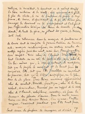 Lot #403 Emile Zola and Alfred Bruneau Autograph Manuscripts Signed - "Messidor" - Image 23