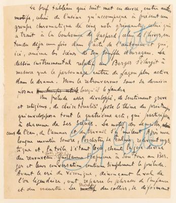 Lot #403 Emile Zola and Alfred Bruneau Autograph Manuscripts Signed - "Messidor" - Image 24