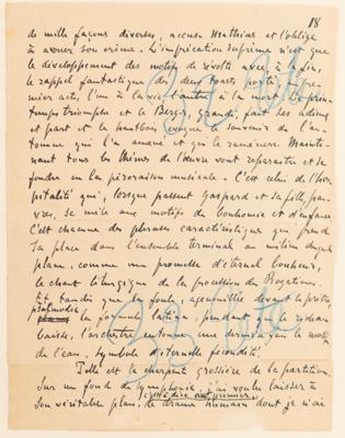 Lot #403 Emile Zola and Alfred Bruneau Autograph Manuscripts Signed - "Messidor" - Image 25