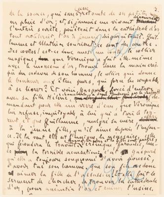 Lot #403 Emile Zola and Alfred Bruneau Autograph Manuscripts Signed - "Messidor" - Image 9