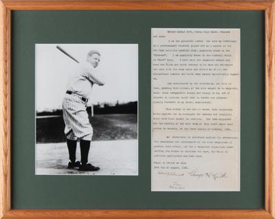 Lot #582 Babe Ruth Document Signed (1920) - the baseball great sues a film company during his first year with the NY Yankees - Image 2