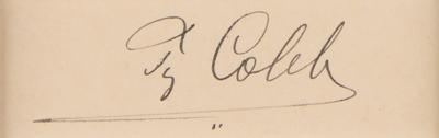 Lot #590 Ty Cobb Signature - Image 2