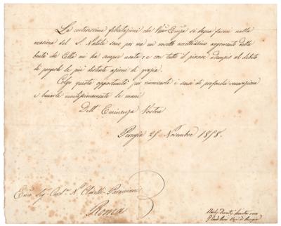 Lot #221 Pope Leo XIII Letter Signed - Image 1