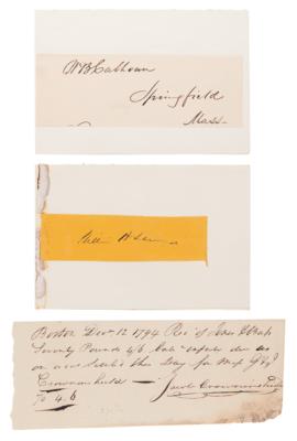 Lot #160 19th Century Statesmen Collection of (12) Signed Items - Image 4