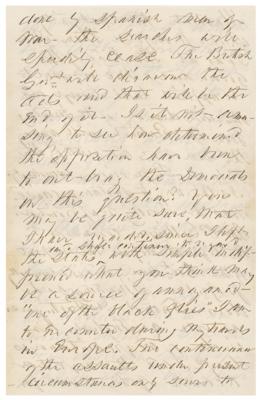 Lot #12 Franklin Pierce Autograph Letter Signed to His Former White House Secretary - Image 10