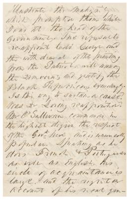 Lot #12 Franklin Pierce Autograph Letter Signed to His Former White House Secretary - Image 11