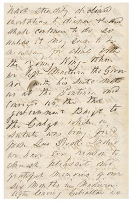 Lot #12 Franklin Pierce Autograph Letter Signed to His Former White House Secretary - Image 13