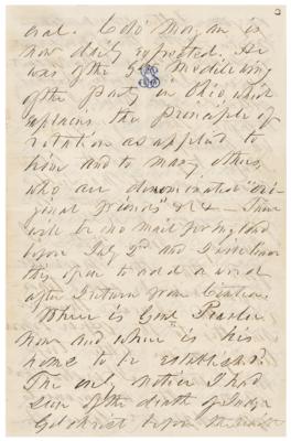 Lot #12 Franklin Pierce Autograph Letter Signed to His Former White House Secretary - Image 6