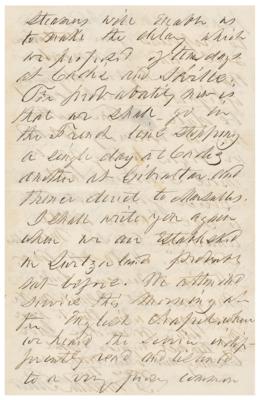 Lot #12 Franklin Pierce Autograph Letter Signed to His Former White House Secretary - Image 8