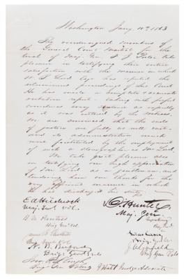 Lot #24 James A. Garfield Civil War-Dated Document Signed for Fitz John Porter's Court Martial - Image 1