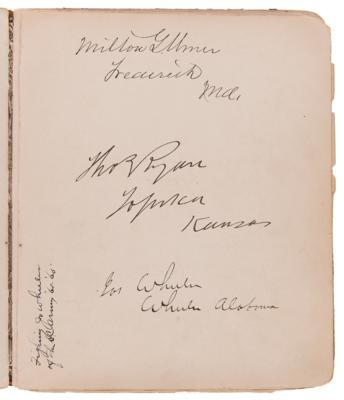 Lot #161 47th Congress Autograph Album with Civil War Officers Rosecrans, Wheeler, Herndon, and Oates - Image 2