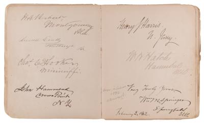 Lot #161 47th Congress Autograph Album with Civil War Officers Rosecrans, Wheeler, Herndon, and Oates - Image 4