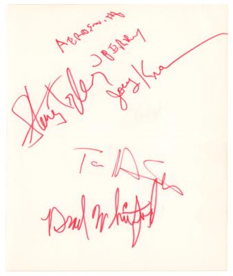 Lot #452 Aerosmith Signatures - Image 1