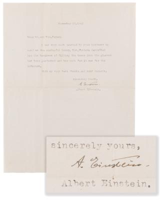 Lot #149 Albert Einstein Typed Letter Signed