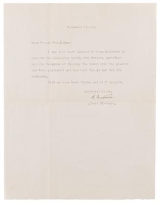 Lot #149 Albert Einstein Typed Letter Signed - Image 2