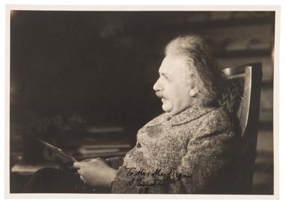 Lot #150 Albert Einstein Signed Photograph - Image 2